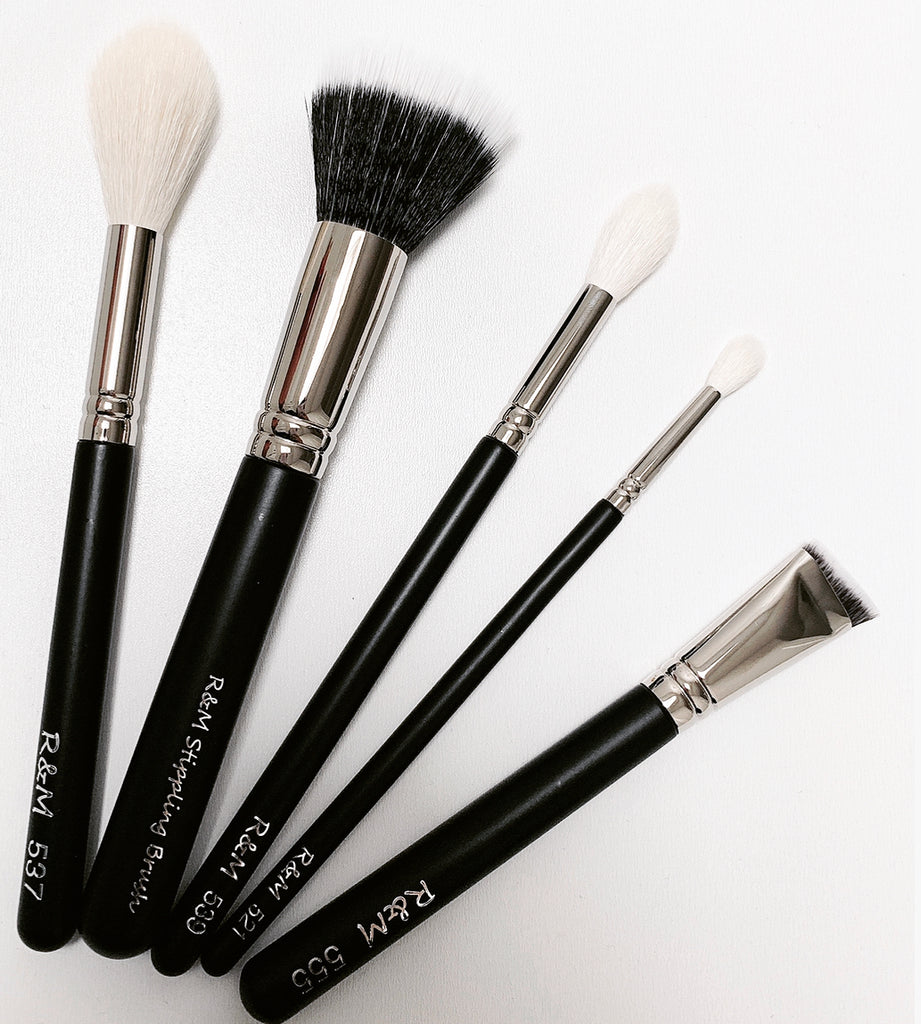 5pc Everyday Necessity Basic Makeup Brush set - Mehliza Beauty London