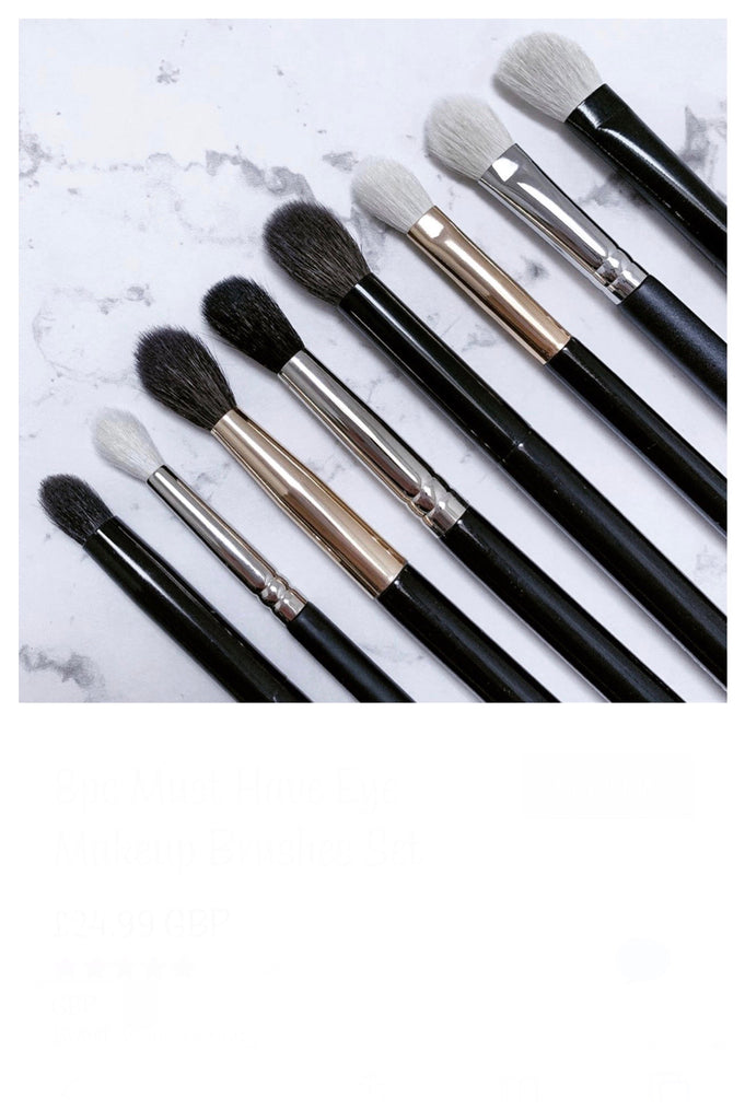 8pc Must Have Eye Makeup Brushes Set - Mehliza Beauty London