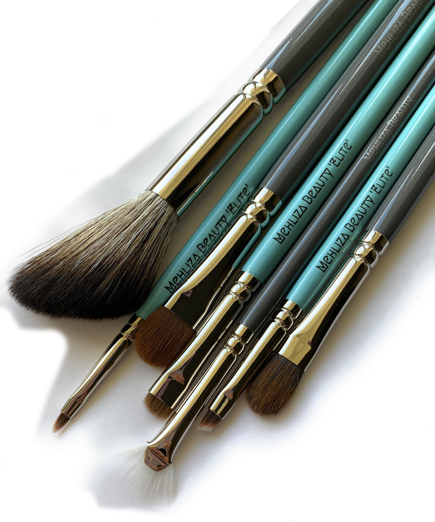 7pc Vegan Makeup Brush Set - Mehliza Beauty London